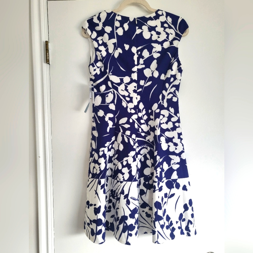 Nwt London times navy floral dress 8p - Picture 3 of 5